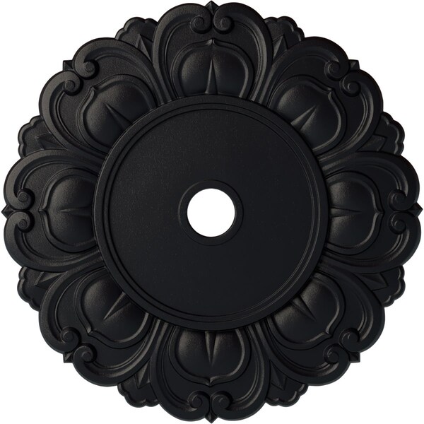 Ekena Millwork Angel Ceiling Medallion (Fits Canopies up to 15 3/4"), 32 1/4"OD x 3 5/8"ID x 1 1/8"P, Steel Gray CM32ANSGS - main